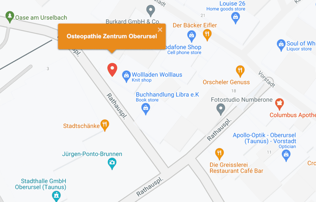 Karte Ostheopathen Oberursel